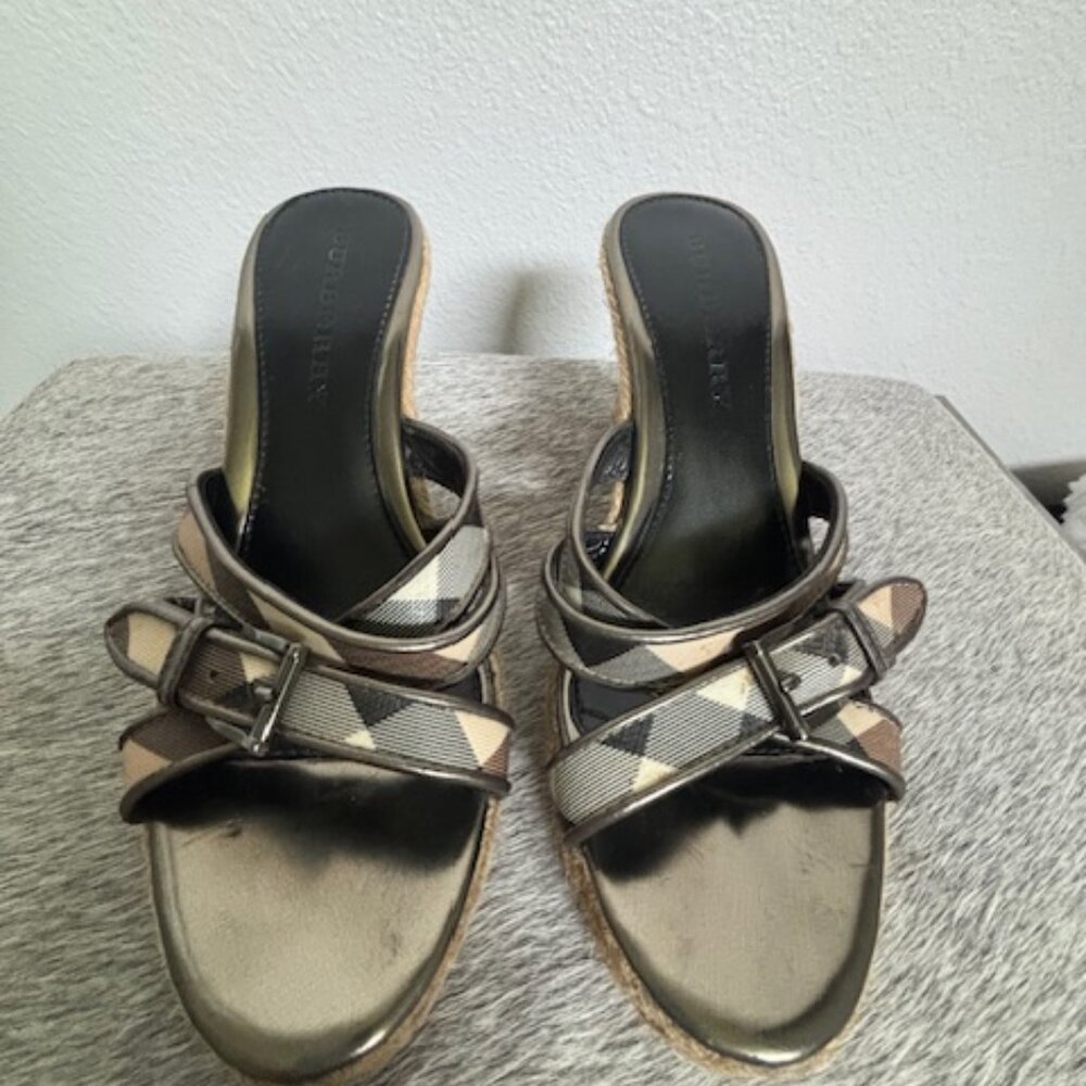 Burberry Nova Check Pattern Canvas Espadrilles - image 3